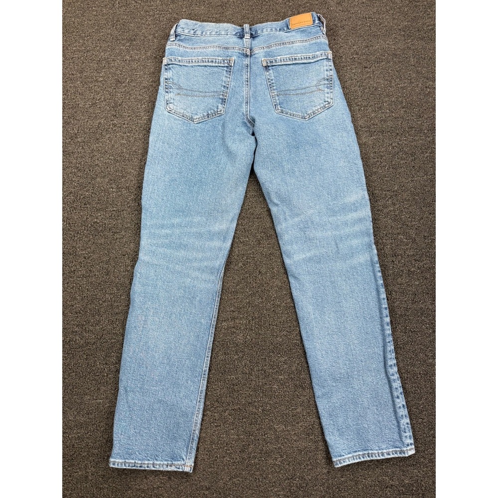 American Eagle Womens Stretch HW Straight Jeans 2R Medium Wash - Picture 2 of 7